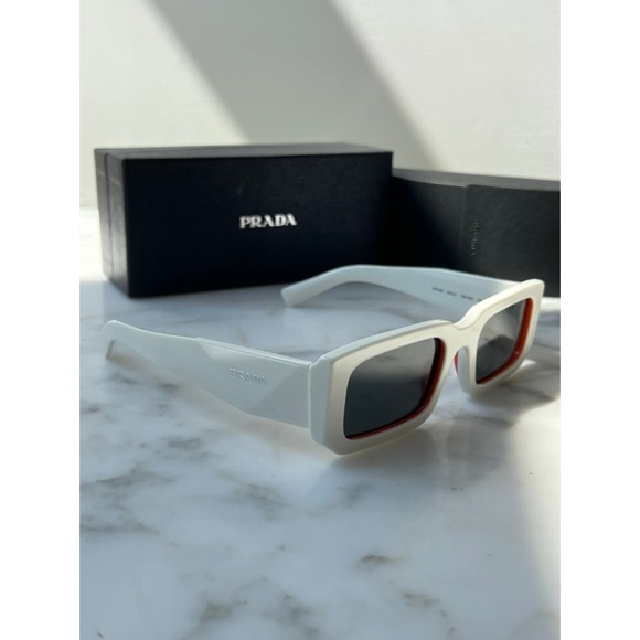 NEW Prada PR06YS Sunglasses in Talc White - Picture 6 of 7